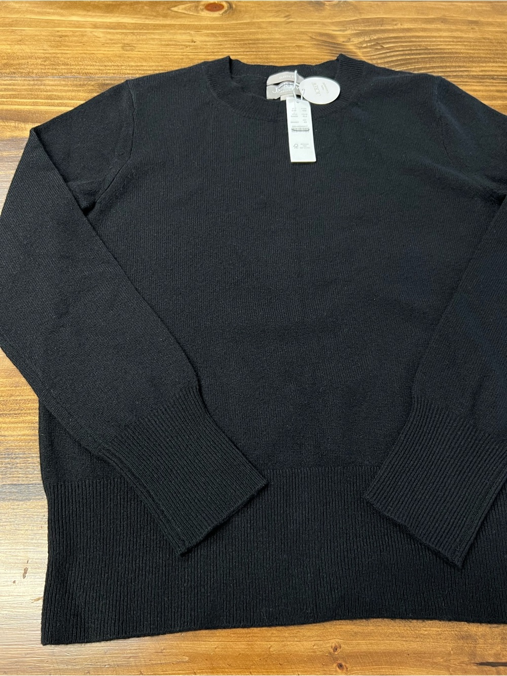 J. Crew Cashmere Classic Fit Crewneck in Black Size XS - Picture 8 of 11